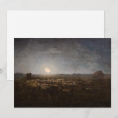 Jean-Francois Millet - Sheepfold, Moonlight 1872 Bedankkaart (Voorkant / Achterkant)