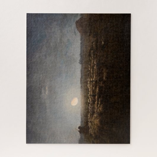 Jean-Francois Millet - Sheepfold, Moonlight 1872 Legpuzzel (Verticaal)