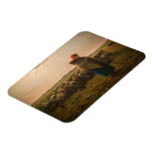 Jean-Francois Millet - Shepherdess and Flock 1863 Magneet (Linkerzijde)