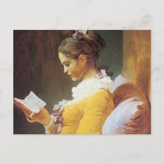 Jean-Honore Fragonard De lezer Briefkaart (Voorkant)
