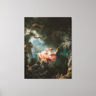 Jean-Honoré Fragonard is The Swing Canvas Afdruk