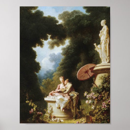 Jean-Honoré Fragonard - Love Letters Poster (Voorkant)
