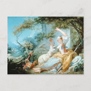 Jean-Honore Fragonard- The Shepherdess Briefkaart