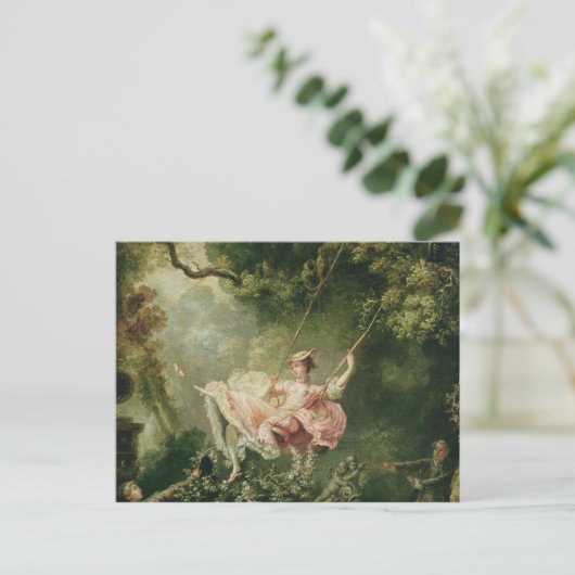 Jean-Honoré Fragonard - The Swing Briefkaart (Staand voorkant)