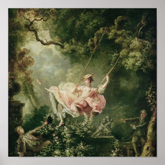 Jean-Honore Fragonard - The Swing Poster (Voorkant)