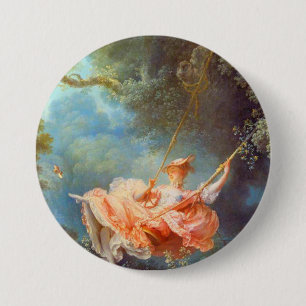 Jean Honore Fragonard The Swing Ronde Button 7,6 Cm