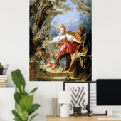 Jean-Honoré Fragonard's Blind Man Bluff Game Poster (Thuiskantoor)