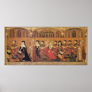 Jean I Jouvenel des Ursins met zijn vrouw Poster