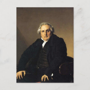 Jean Ingres-Portrait van de Franse journalist Briefkaart