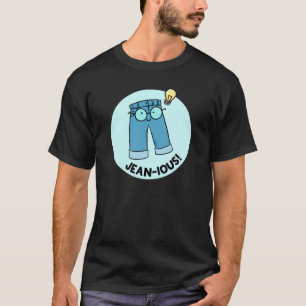Jean-ious Denim Pants Pun T-Shirt noir