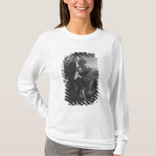 Jean-Jacques Rousseau die "Emile" vormt T-shirt