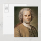 Jean-Jacques Rousseau na 1753 Briefkaart (Voorkant / Achterkant)