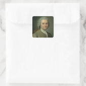 Jean-Jacques Rousseau Vierkante Sticker (Tas)