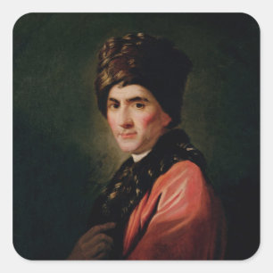 Jean Jacques Rousseau Vierkante Sticker