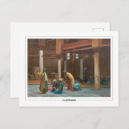 Jean-Léon Gérôme #350 - Briefkaart met fijne kunst (Voorkant / Achterkant)