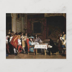 Jean-Leon Gerome-Louis XIV en Moliere Briefkaart