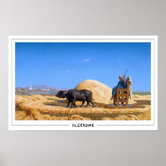 Jean-Léon Gérôme Zedign Art Poster #185 (Voorkant)