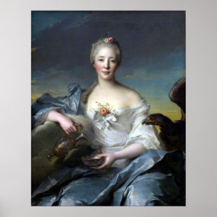 Jean-Marc Nattier Mevrouw Le Fèvre DE Caumartin Poster