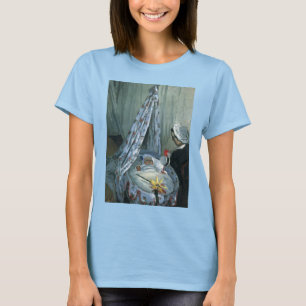 Jean Monet in Zijne Cradle door Claude Monet T-shirt