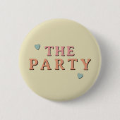 JEAN Retro 70's The Party Bachelorette Group Ronde Button 5,7 Cm (Voorkant)