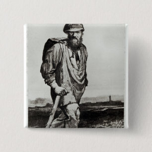 Jean Valjean Vierkante Button 5,1 Cm
