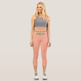 JEANIE DEE "PEACH" - HIGH-WAISTED CAPRI PANTS
