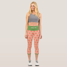 JEANIE DEE "PEACH TREE" - HIGH WAISTED CAPRI PANTS