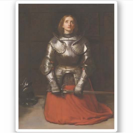 Jeanne d'Arc, 1865, John Everett Millais Sticker (Voorkant)