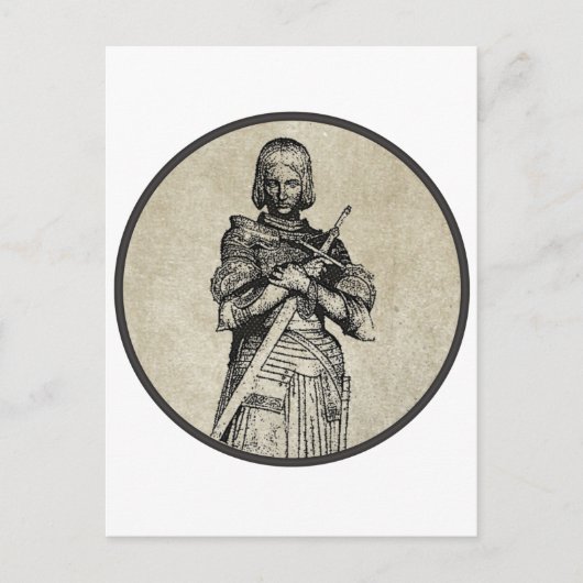 Jeanne d'Arc Briefkaart (Voorkant)