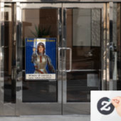 Jeanne d'Arc: De dienstmeid van Orléans, ridder he Raamsticker (Kantoordeur)