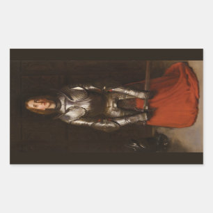 Jeanne d'Arc (John Everett Millais) Rechthoekige Sticker