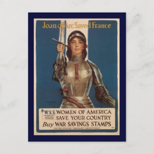 Jeanne d'Arc Tweede Wereldoorlog Briefkaart