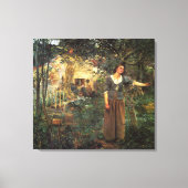Jeanne d'Arc van Jules Bastien Lapage Canvas Afdruk (Voorkant)