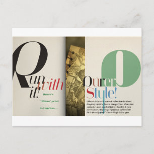 Jeanne Dürer Style Briefkaart