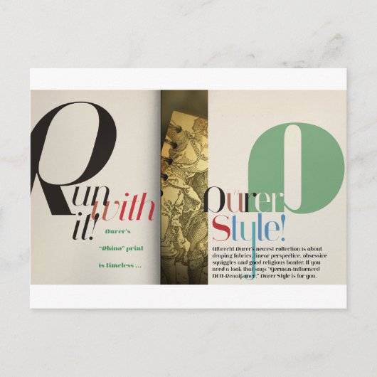 Jeanne Dürer Style Briefkaart (Voorkant)