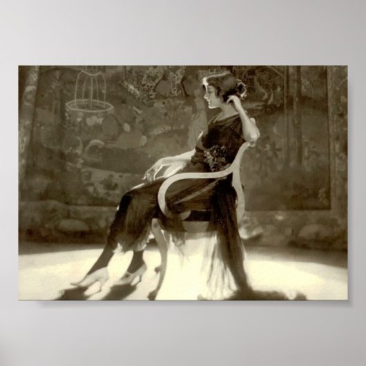 Jeanne Eagels van Adolf de Meyer 1921 Poster (Voorkant)