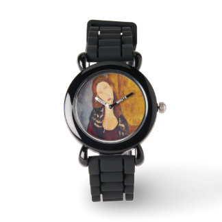 Jeanne Hebuterne portret van Amedeo Modigliani Horloge