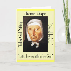 Jeanne Jugan haalt Wenskaarten aan Kaart