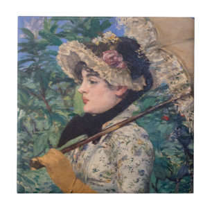 Jeanne (Lente) Door Édouard Manet Tegeltje