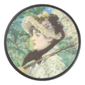 Jeanne (Lente) Edouard Manet Hockey Puck (Voorkant)