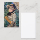 Jeanne (lente) van Édouard Manet Contactkaartje (Voorkant / Achterkant)
