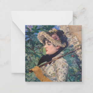 Jeanne (lente) van Édouard Manet Notitiekaartje