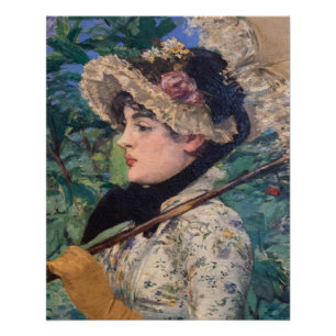 Jeanne (lente) van Édouard Manet Perfect Poster