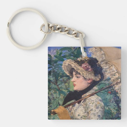 Jeanne (lente) van Édouard Manet Sleutelhanger (voorkant)