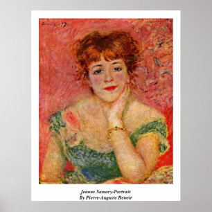 Jeanne Samary-Portrait van Pierre-Auguste Renoir Poster