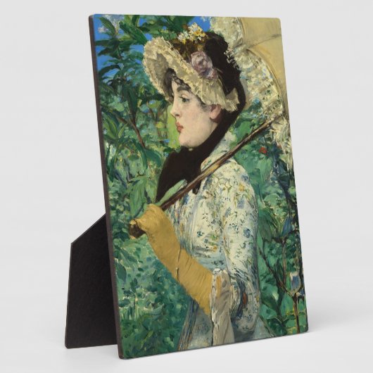 Jeanne (Spring), Edouard Manet Fine Art Fotoplaat (Zijkant)