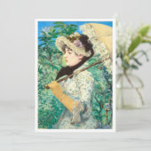 Jeanne Spring van Edouard Manet. Kaart (Staand voorkant)