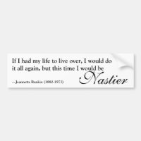 Jeannette Rankin Nasty Femme Citer Stickers pare-c
