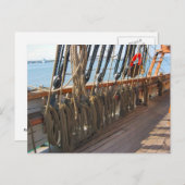 "Jeannie Johnston" vaartuig voor de opleiding van  Briefkaart (Voorkant / Achterkant)