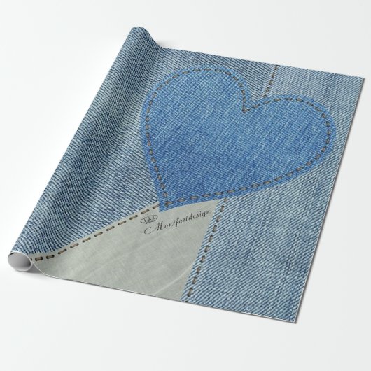 Jeans Cadeaupapier (Uitgerold)